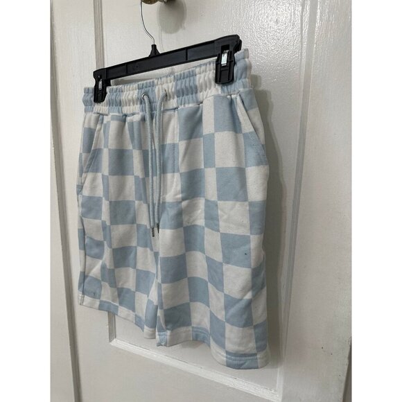 Forever21 men’s size small blue and white checkered shorts - Picture 2 of 9